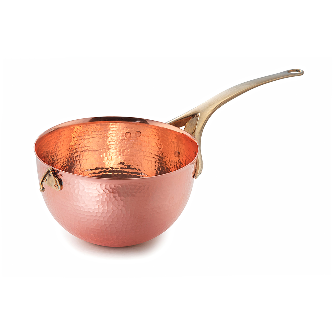 PST Series Unlined Copper Round-Bottomed Pan