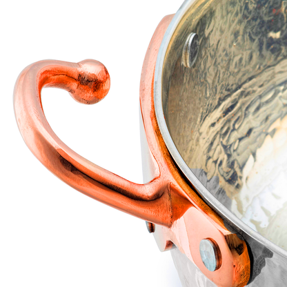 GAST Serisi Saf Katı Gümüş Sote Tavası