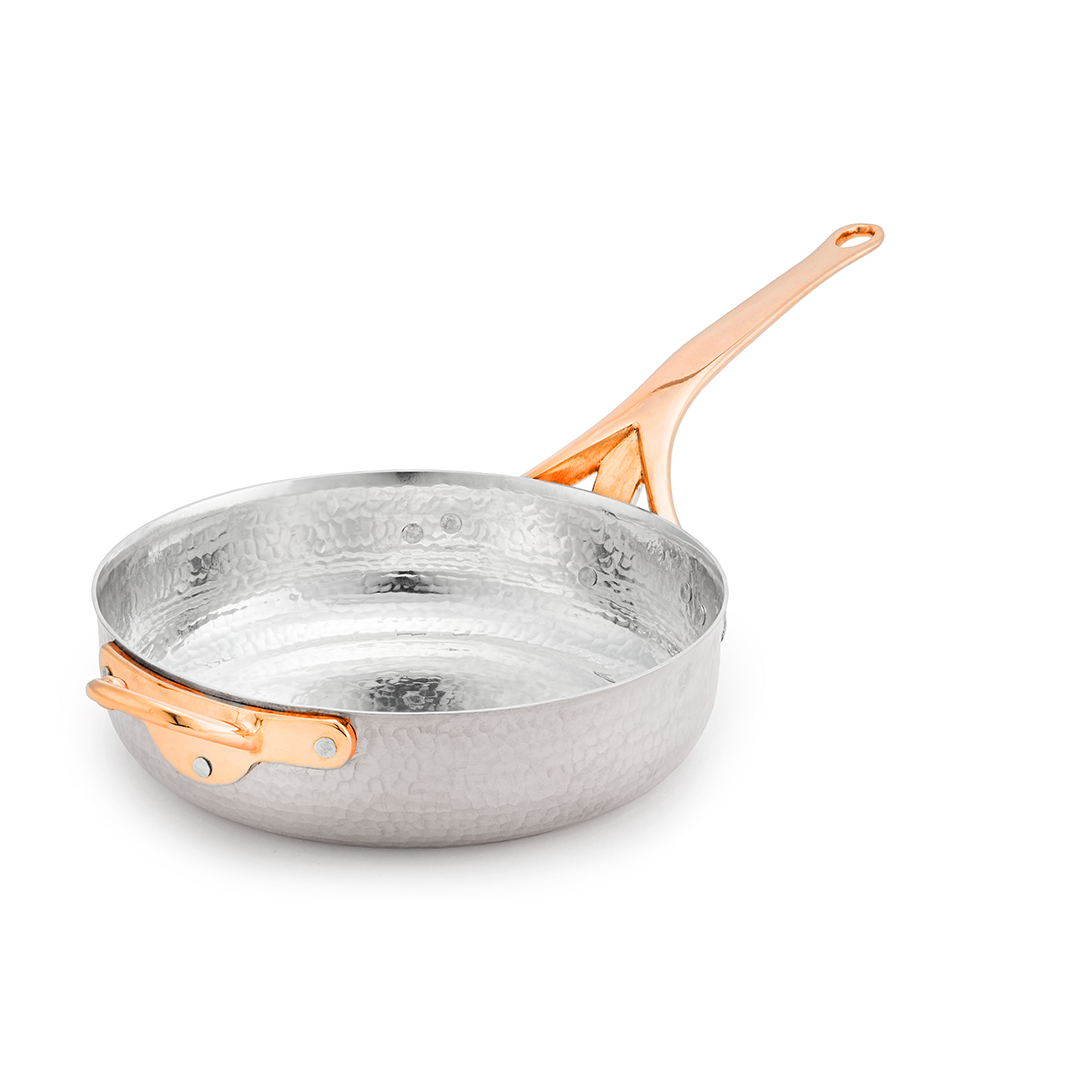 GAST Serisi Saf Katı Gümüş Sote Tavası