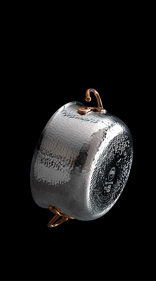 GYT Series  Pure Solid Silver Stew Pot