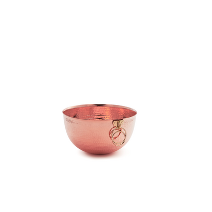 YÇK Solid Copper Round Bottom Bowl for Whisking and Confectionery