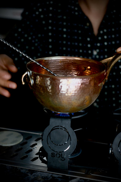 PST Series Unlined Copper Round-Bottomed Pan